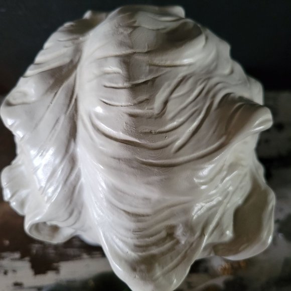 Vintage Plaster Bust of Child with Hands on Face, Vintage Female Bust *HEAVY - Picture 6 of 8